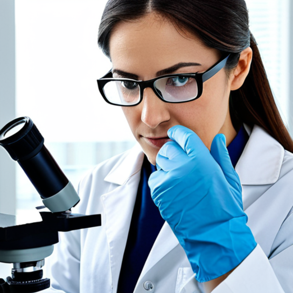**
"A professional female textile engineer, fully clothed in a modest lab coat and safety glasses, examining a cotton fiber sample under a high-powered microscope in a bright, modern laboratory setting. The lab is clean and well-equipped. Focus on her confident expression and precise hand movements. Safe for work, appropriate content, professional, perfect anatomy, correct proportions, natural pose, well-formed hands, proper finger count, natural body proportions."
**