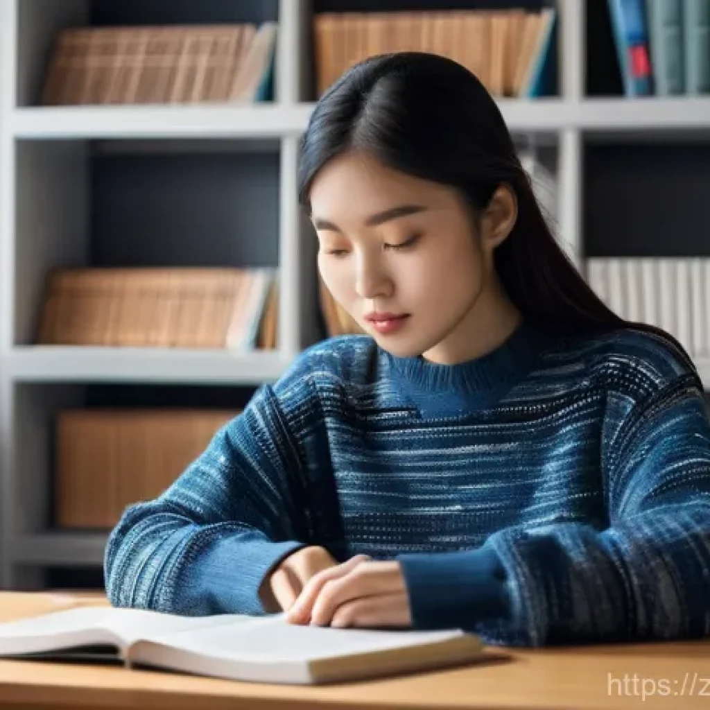 섬유기사와 시험 대비 강의 추천 - **Prompt for "Textile Engineering Study Session":**
A focused East Asian female university stude...