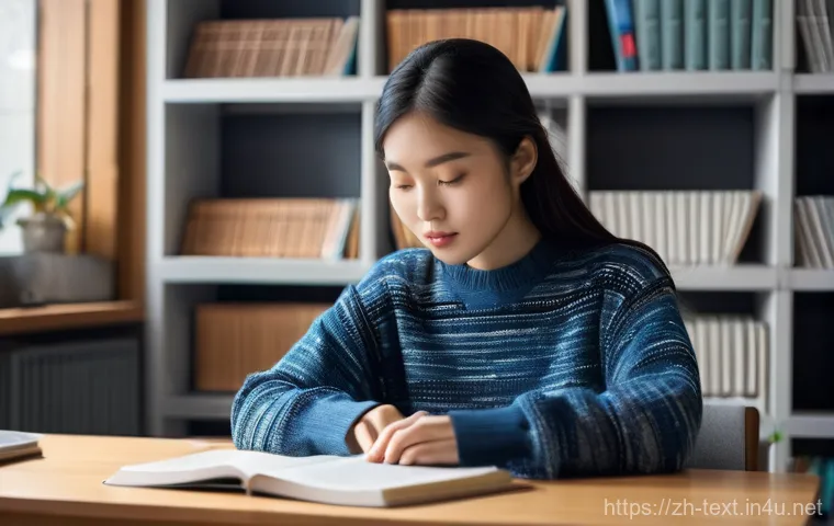 섬유기사와 시험 대비 강의 추천 - **Prompt for "Textile Engineering Study Session":**
    A focused East Asian female university stude...