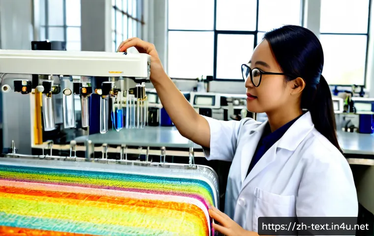 섬유기사 자격증으로 시작하는 경력 - Photorealistic textile engineering professional beginning a new career, confident young Asian adult ...